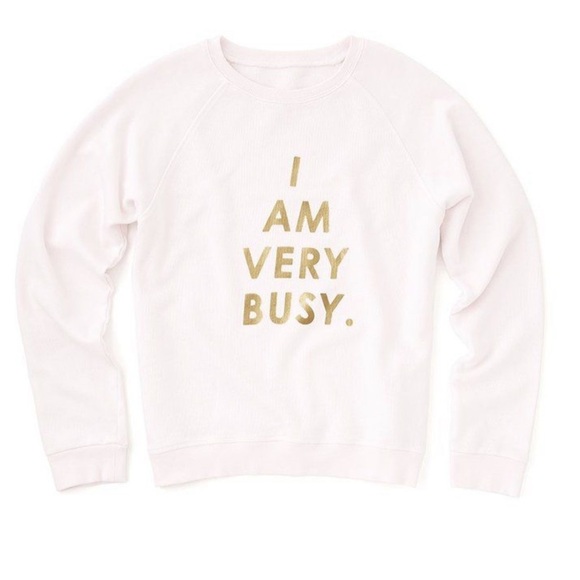 Ban.do “I am very busy” sweatshirt‎ - Picture 1 of 3